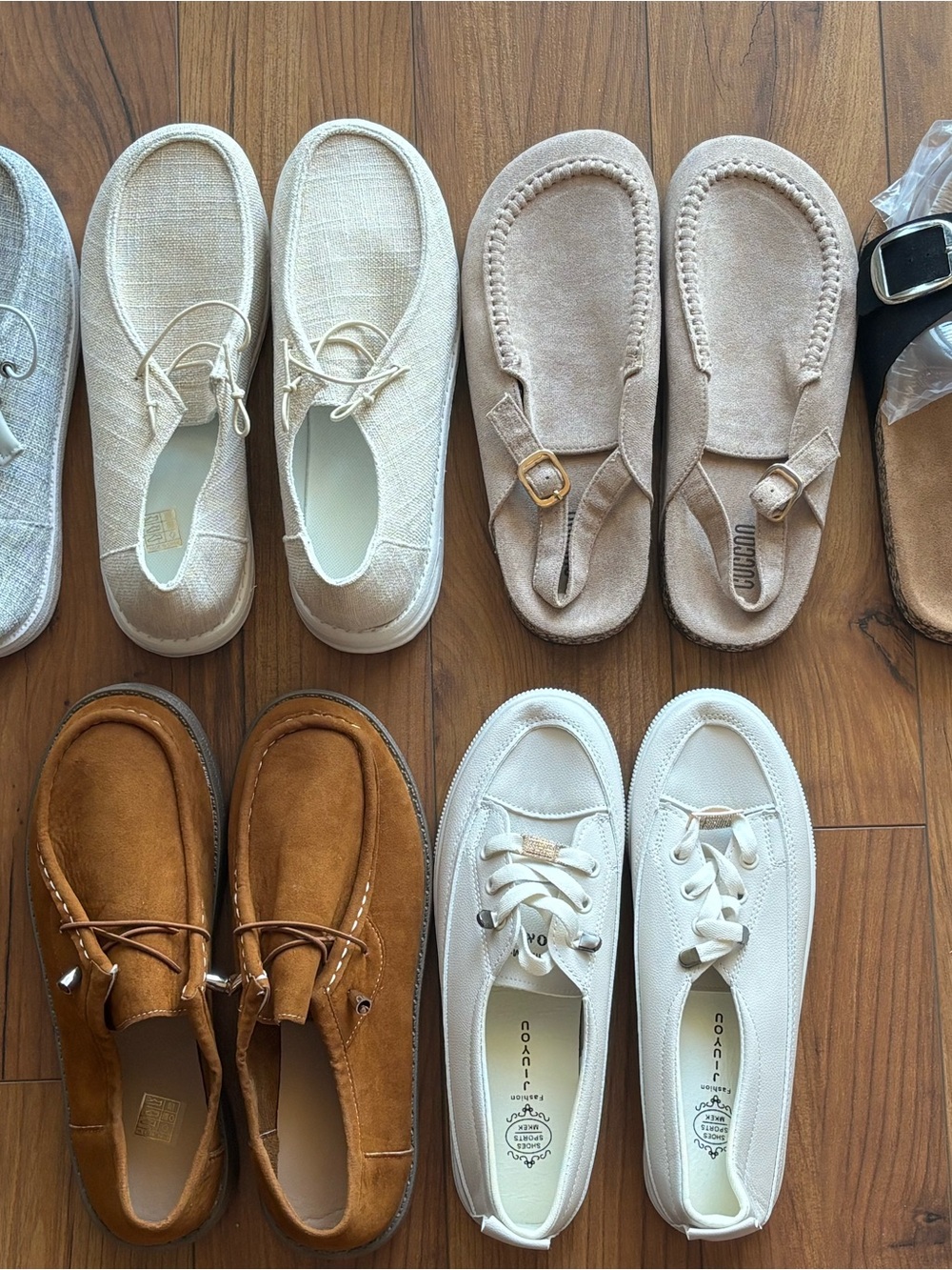 Assorted women’s summer shoes